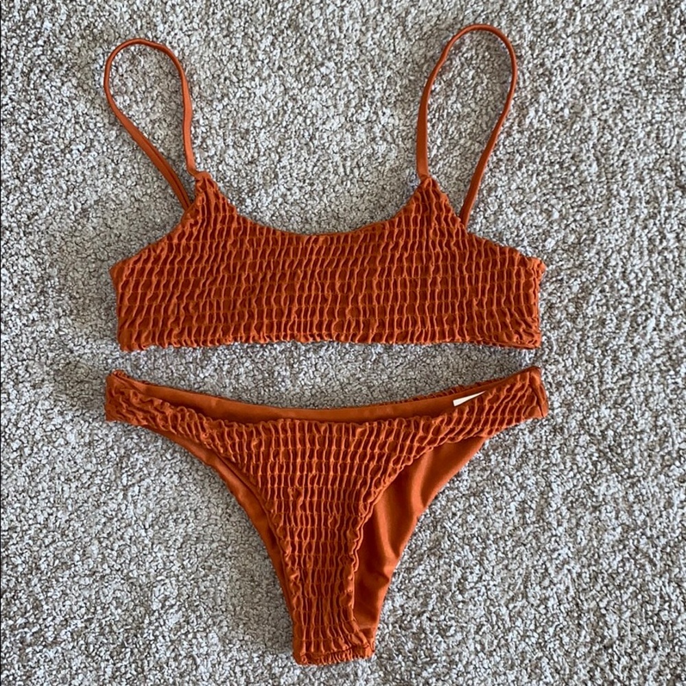 NWOT orange bikini set